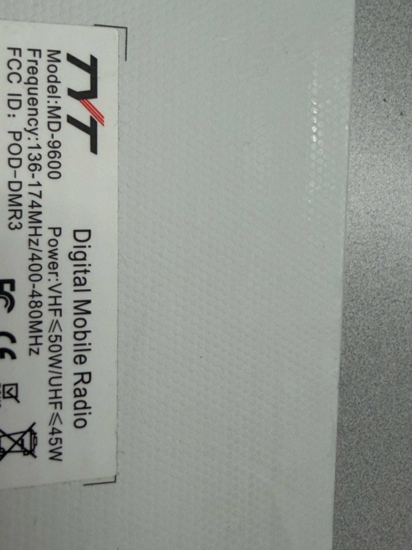 TYT MD-9600 DMR Digital Radio Dual Band 136-174&400-470MHz Mobile Walkie Talkie