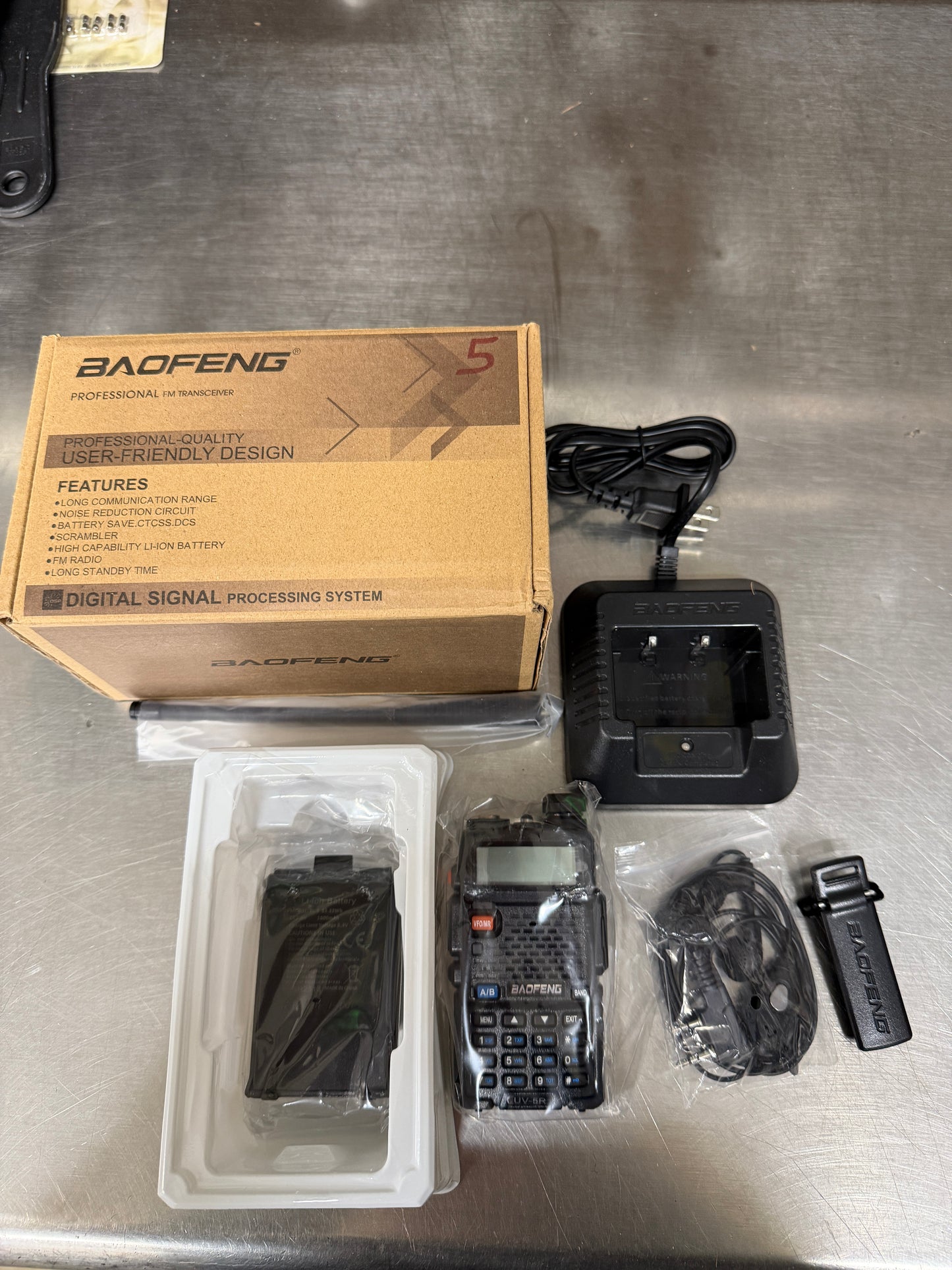 Baofeng UV-5R 8W Tri-Power Dual Band 1/4/8W Walkie Talkie Scanner Ham Radio