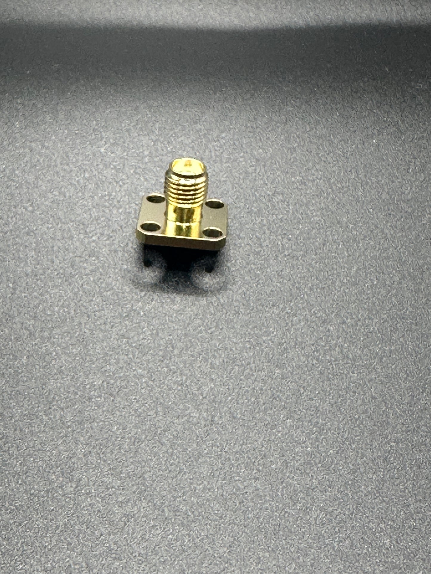 SMA FEMALE 4 HOLE BULKHEAD COONNECTOR GOLD 40813