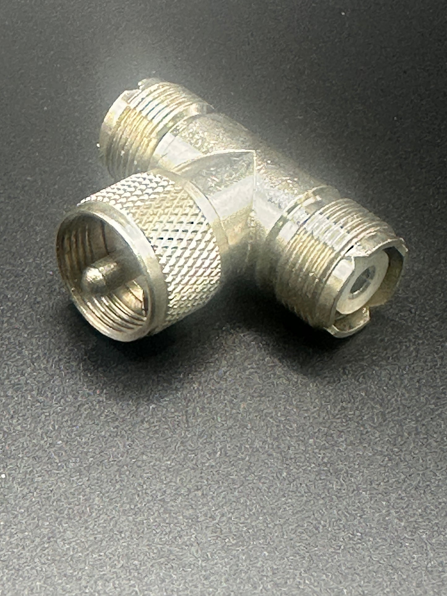 UHF T CONNECTOR MALE, FEMALE, FEMALE 50358