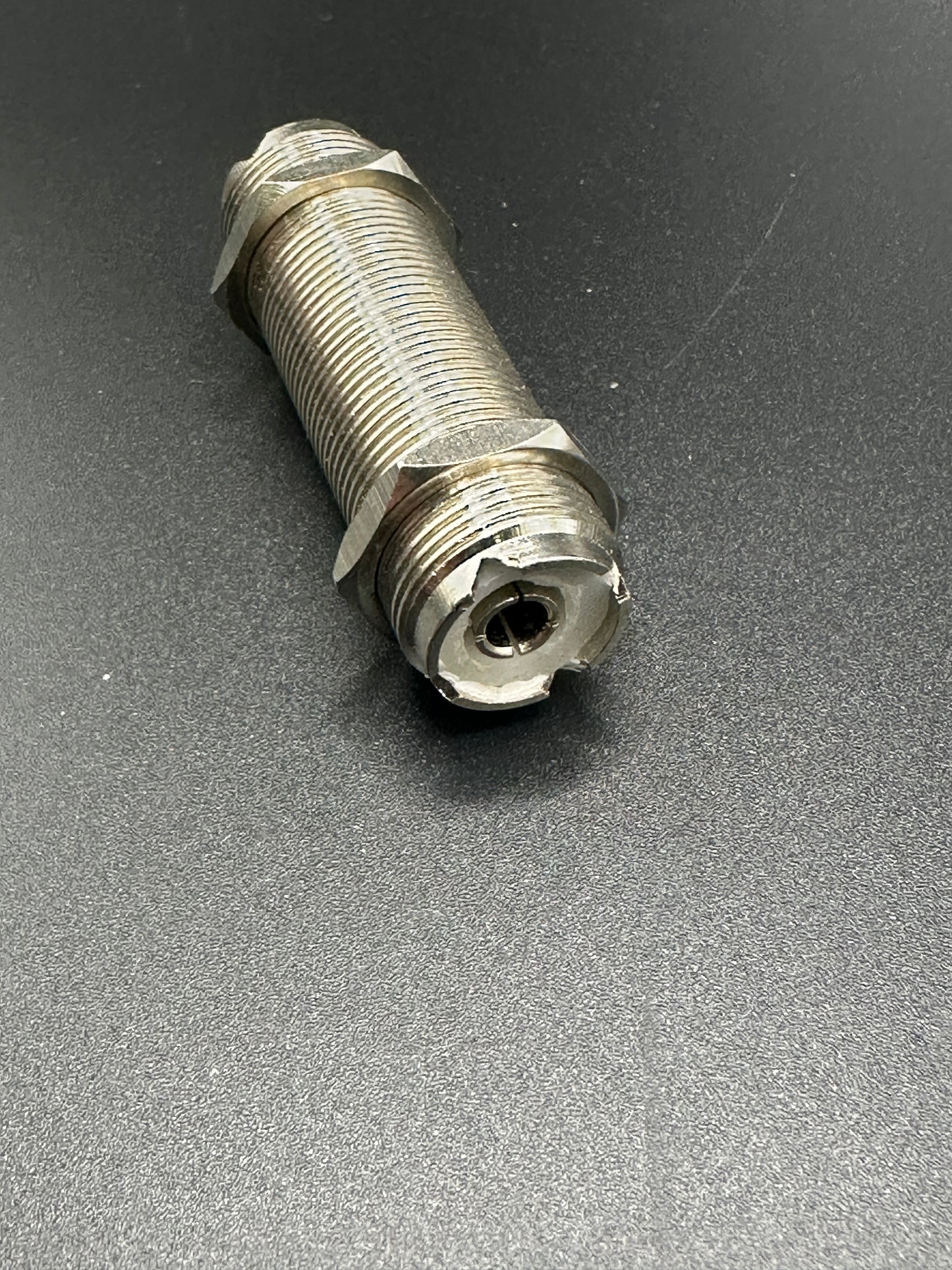 UHF SO-239 2" DOUBLE FEMALE BULKHEAD /FEED THRU WITH NUTS 52582