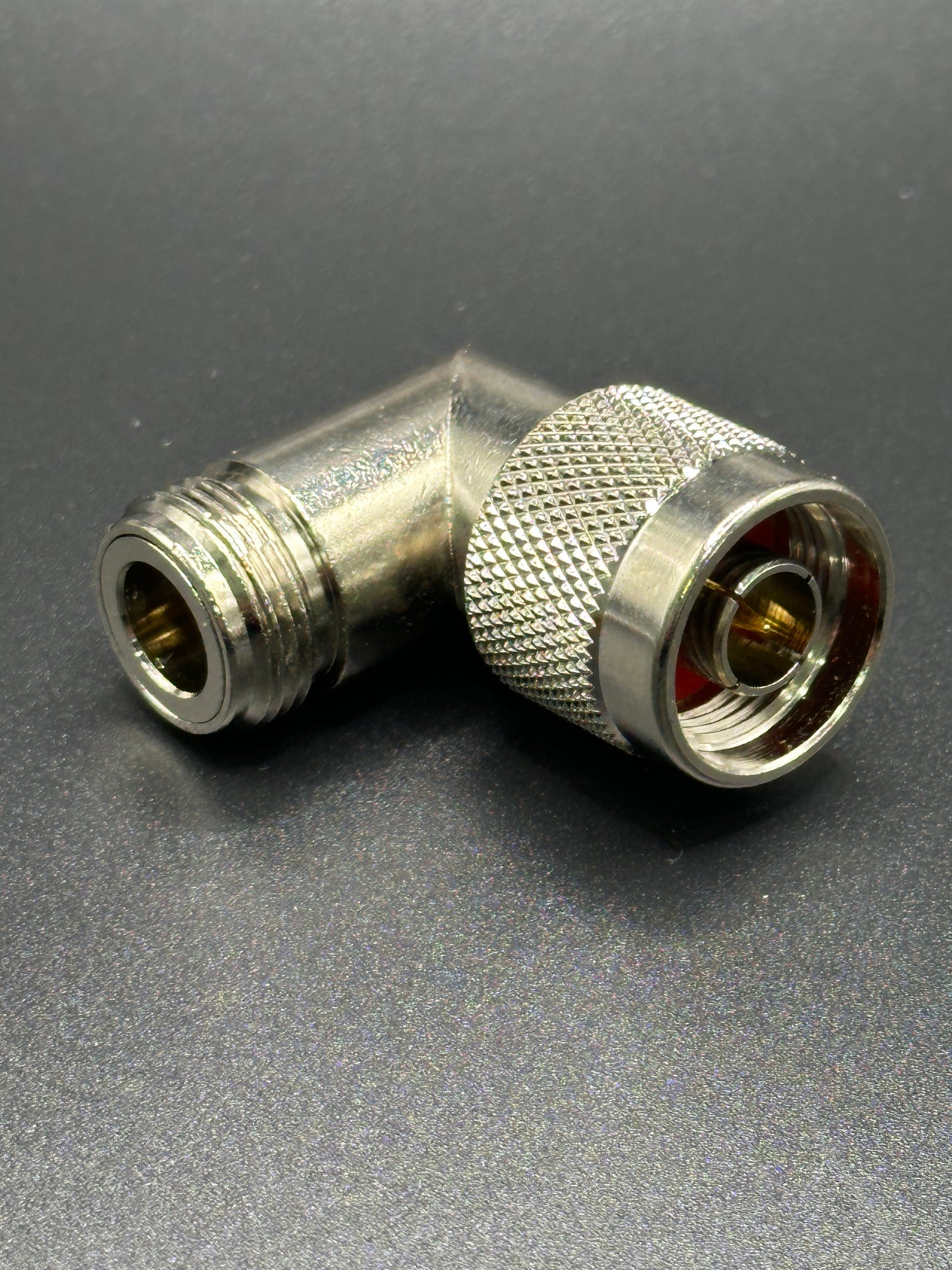 N CONNECTOR RIGHT ANGLE MALE/FEMALE 80420