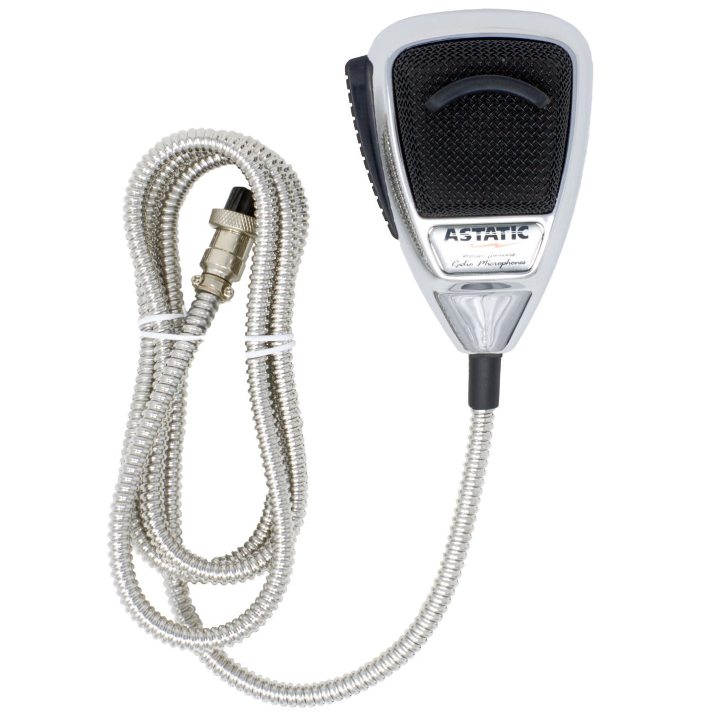 Astatic 636LC Chrome Noise Canceling CB Microphone