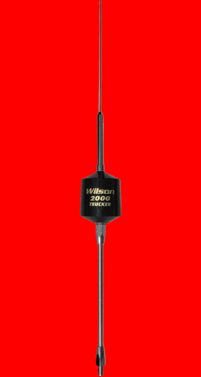 Wilson Trucker T2000 Black 10" shaft w/49" Whip CB Radio Antenna 305-495
