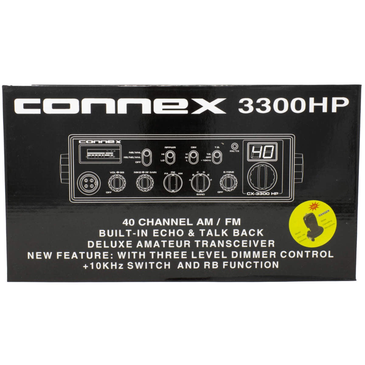 Connex CX 3300 HP 10 Meter Amateur Radio With Blue Lights