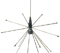 T734 Discone Full Band Base Antenna Transmit on 6-10-11 meters, 144, 220, 440, 900 & 1290 MHz