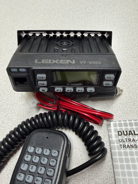 Leixen VV-898S 25W Dual Band 136-174-400-470MHz DTMF Ham Radio w/Program cable