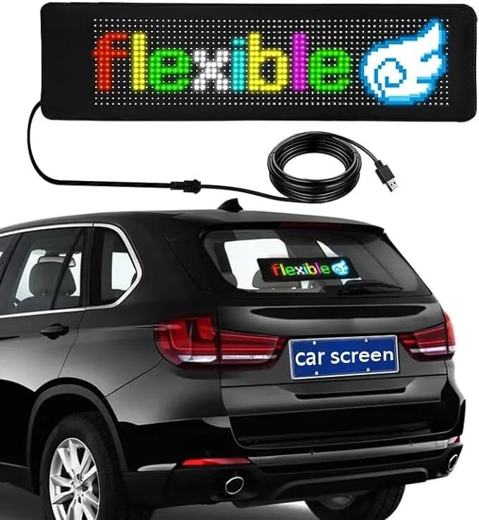 LED MEDIUM FLEXIBLE SIGN 15.4"X4.2" FULLY PROGRAMMABLE WITH APP