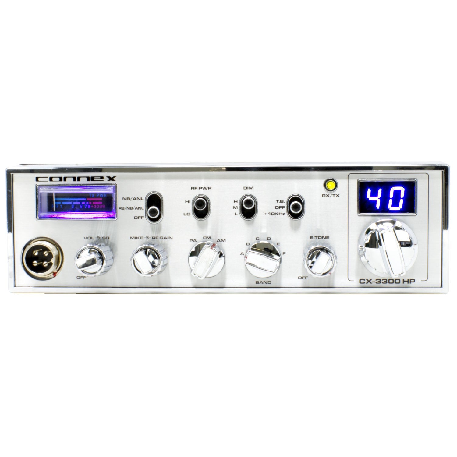 Connex CX 3300 HP 10 Meter Amateur Radio With Blue Lights – Transel ...